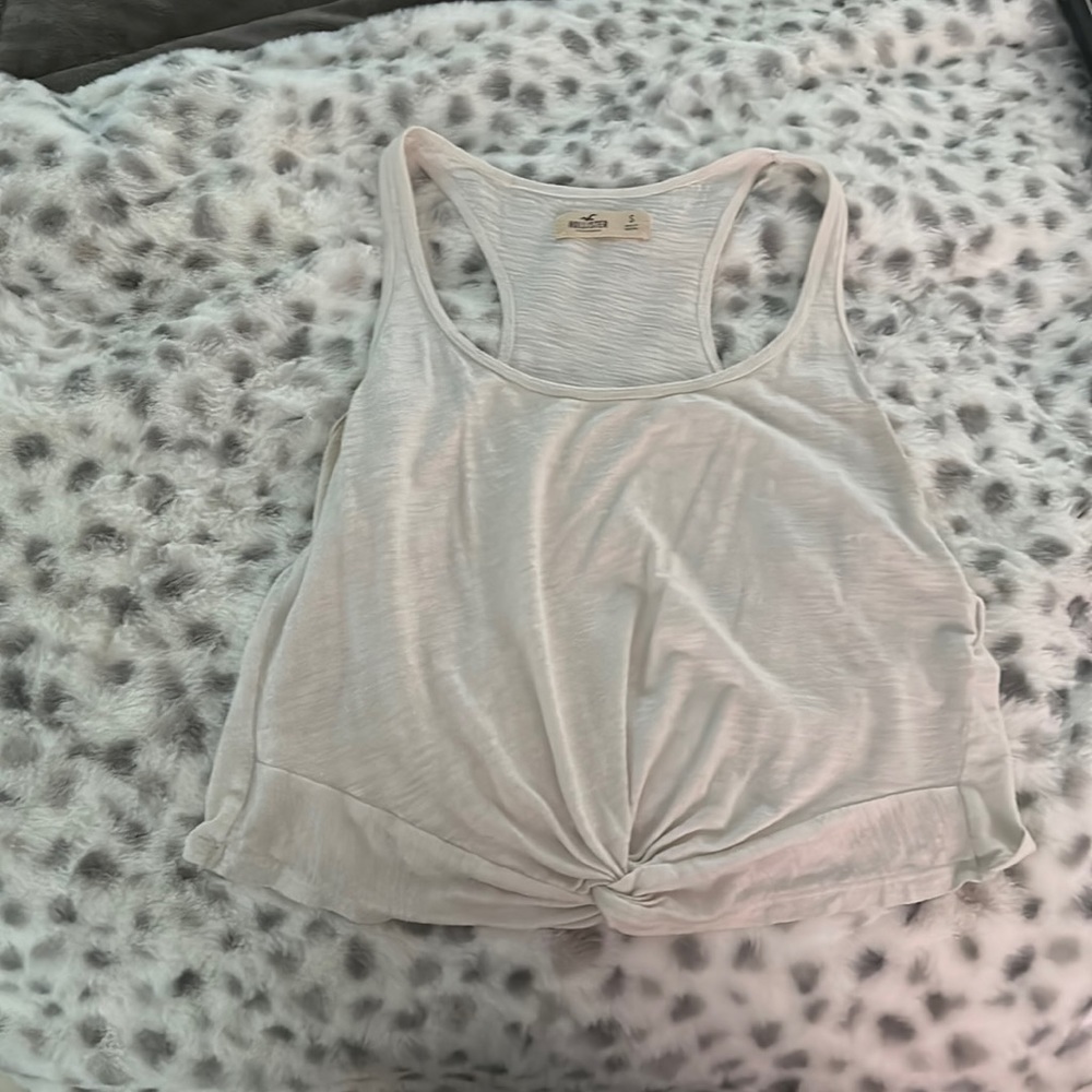 white crop top
